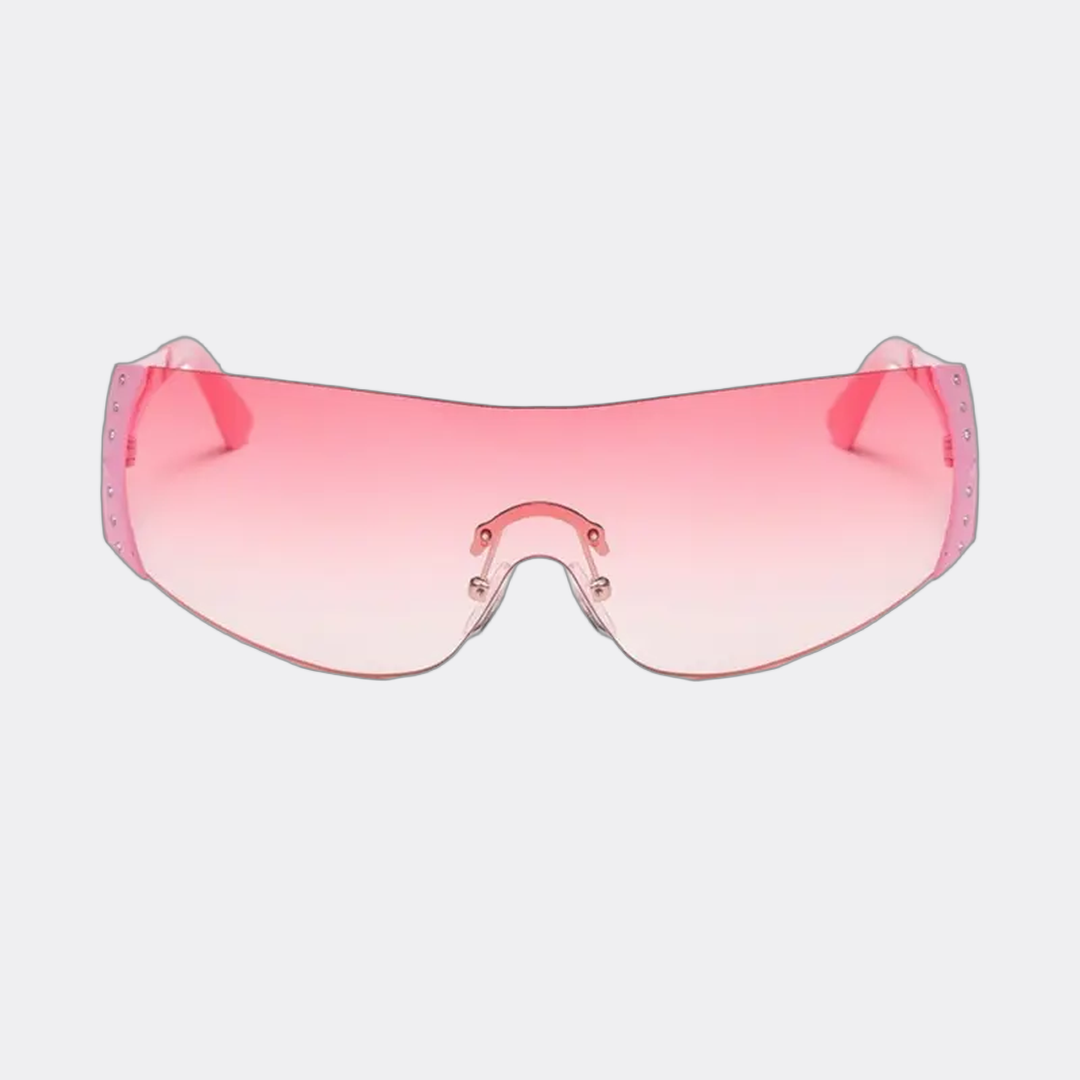 Amalfi Polarized Sunglasses in Pink — front view