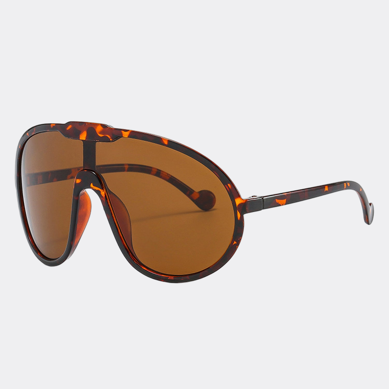 Havana Polarized Sunglasses in Brown — side view