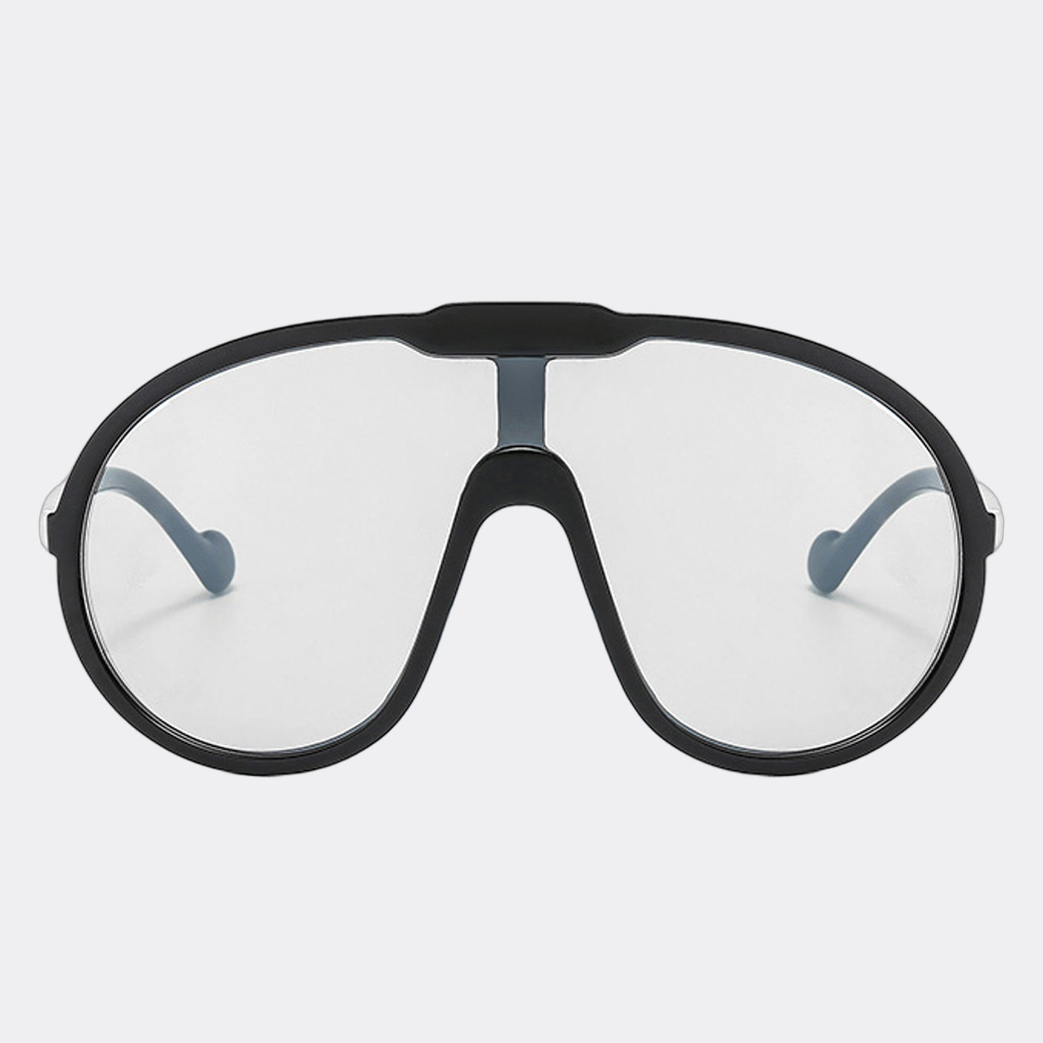 Havana Polarized Sunglasses in Clear — front view