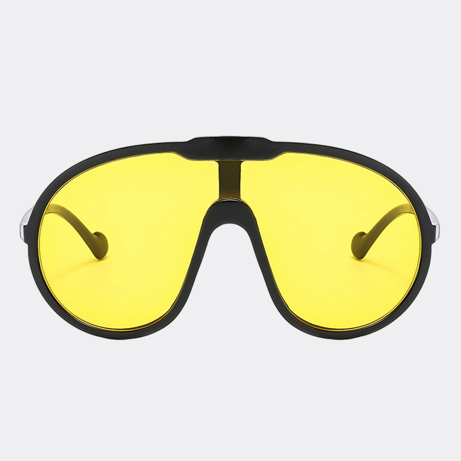 Havana Polarized Sunglasses in Yellow — front view