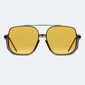 Aviator sunglasses temple and hinge detail — The Aurora — Velezeco