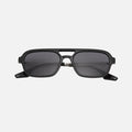 Aviator sunglasses worn by model outdoors — Fuego — Velezeco