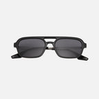 Aviator sunglasses worn by model outdoors — Fuego — Velezeco