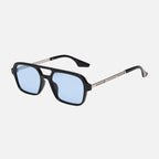 Aviator sunglasses temple and hinge detail — Fuego — Velezeco