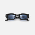 Square sunglasses lens close-up detail — Casper — Velezeco