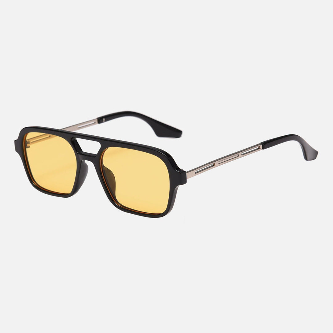 Aviator sunglasses angled three-quarter view — Fuego — Velezeco