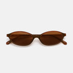 Round sunglasses temple and hinge detail — Malibu — Velezeco