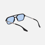 Aviator sunglasses folded flat view — Fuego — Velezeco