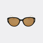 Cat eye sunglasses angled three-quarter view — The Féline — Velezeco