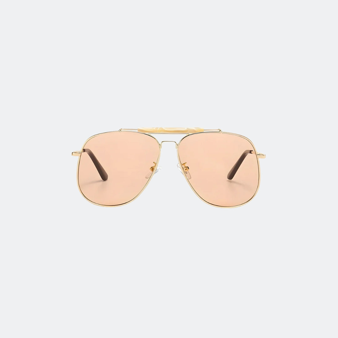 Aviator sunglasses front view — Halcyon — Velezeco