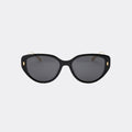 Cat eye sunglasses front view — The Féline — Velezeco