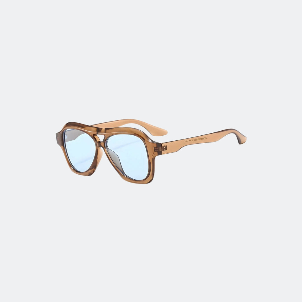 Aviator sunglasses folded flat view — Aeris — Velezeco