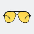 Aviator sunglasses lens close-up detail — Bali — Velezeco