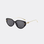 Cat eye sunglasses lens close-up detail — The Féline — Velezeco