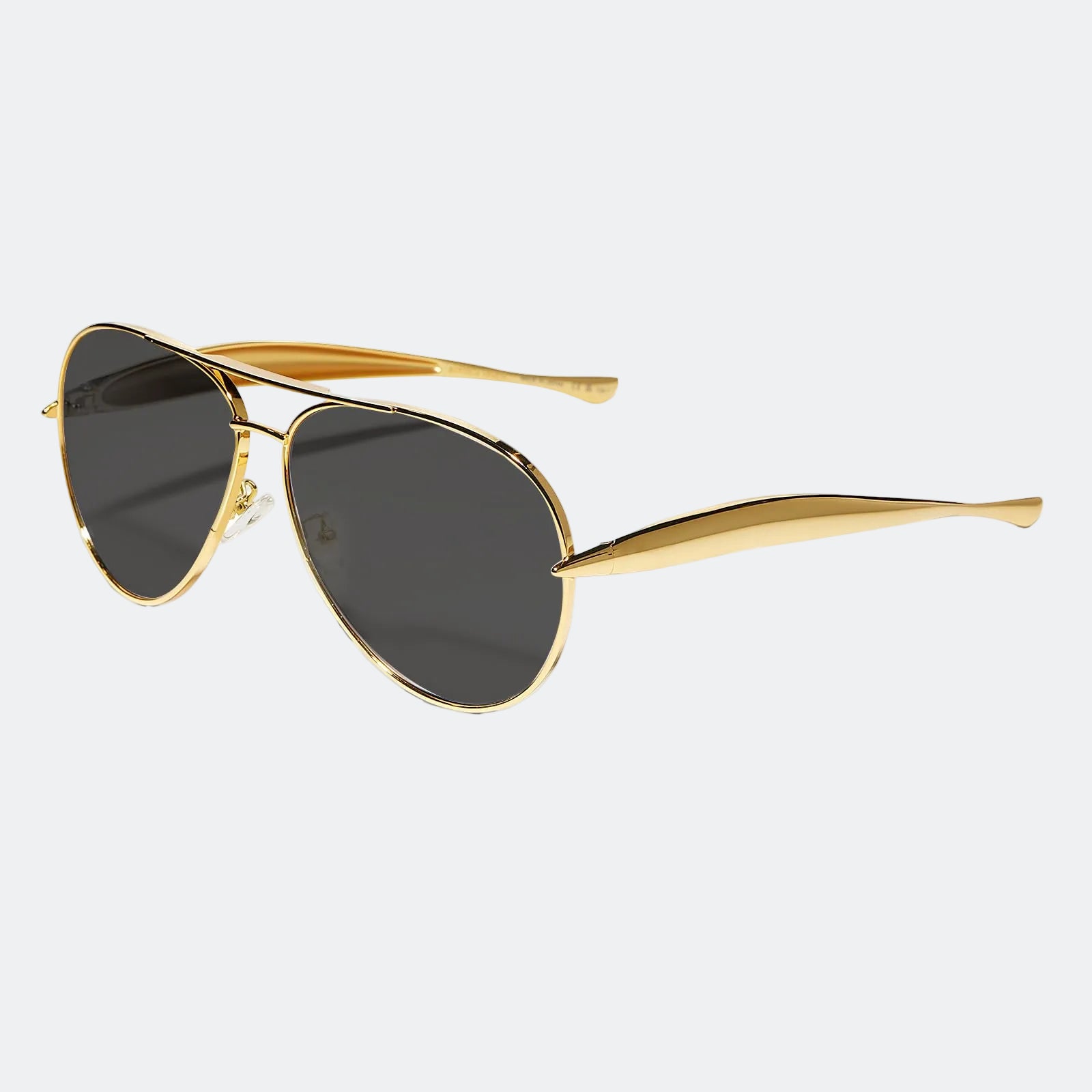 Aviator sunglasses folded flat view — Duna — Velezeco
