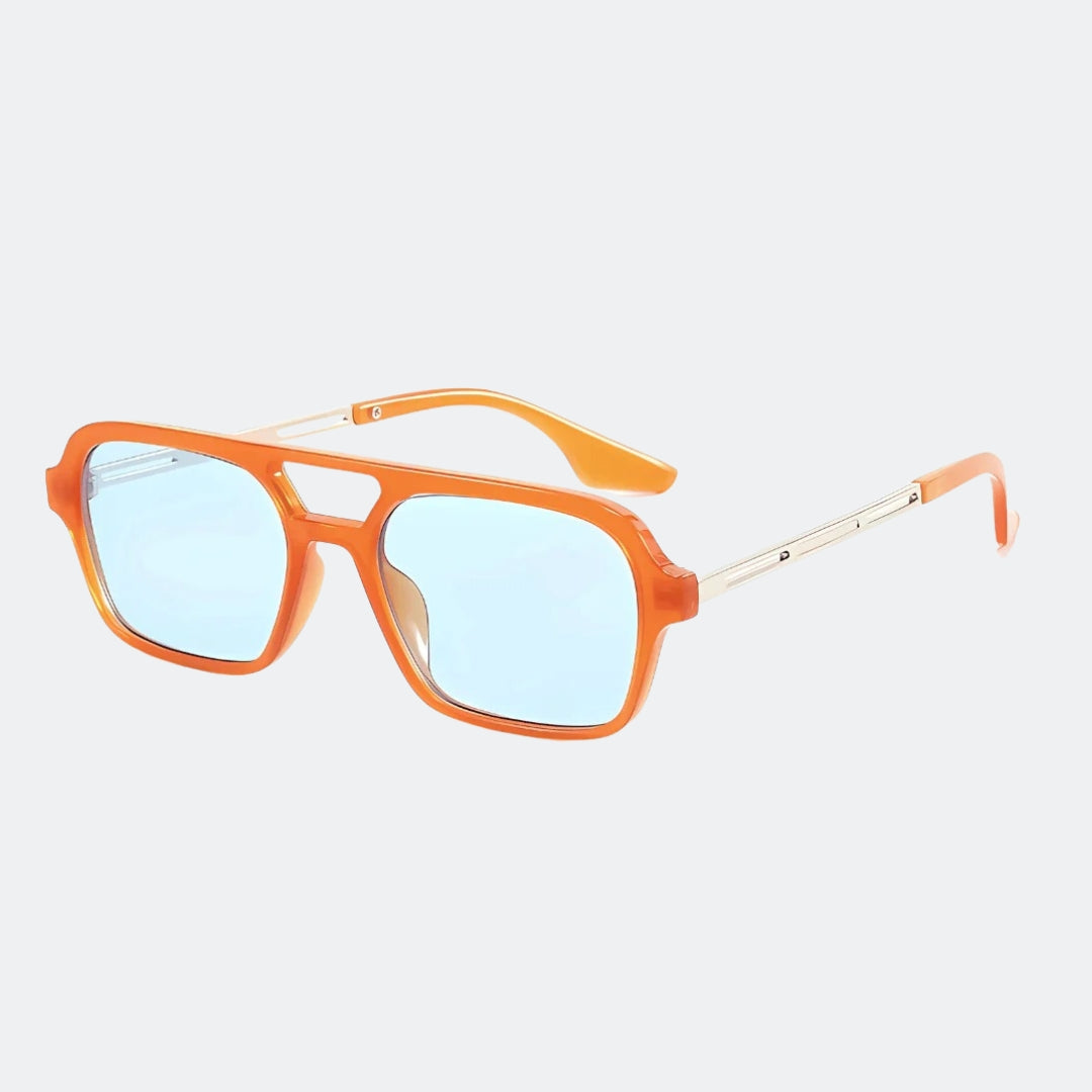 Men's sunglasses lens close-up detail — Fasano — Velezeco