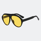 Aviator sunglasses folded flat view — Boston — Velezeco