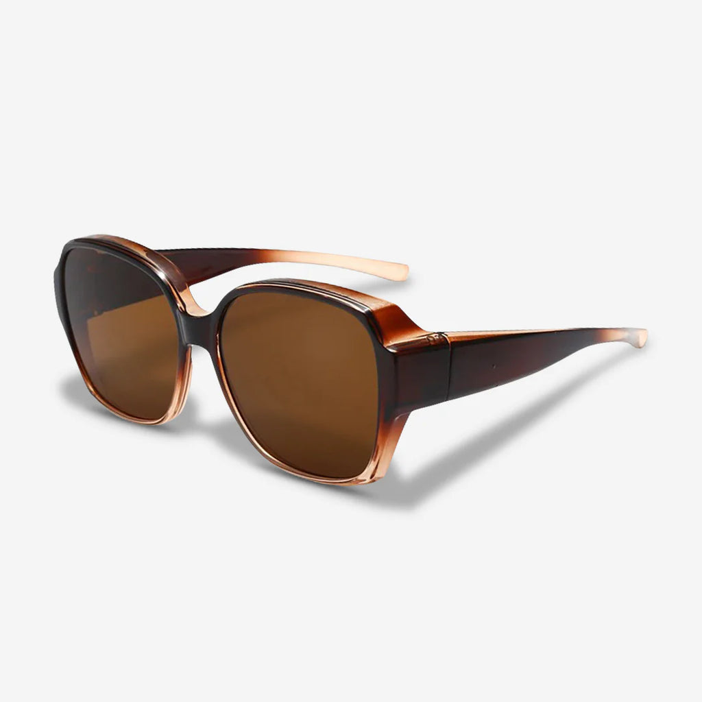 Fit over sunglasses gradient lens detail — Velezeco Fit Overs Sunglasses — Velezeco