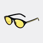 Square sunglasses angled three-quarter view — Obsidian — Velezeco