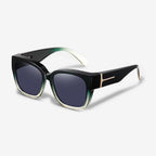 Fit over sunglasses worn by model outdoors — Velezeco Fit Overs Sunglasses — Velezeco
