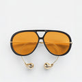 Aviator sunglasses full-frame studio view — The Nimbus — Velezeco