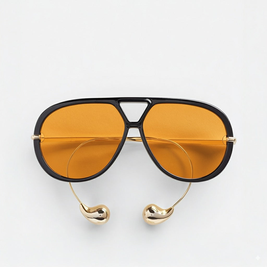 Aviator sunglasses full-frame studio view — The Nimbus — Velezeco