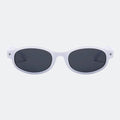 Round sunglasses temple and hinge detail — Kessie — Velezeco