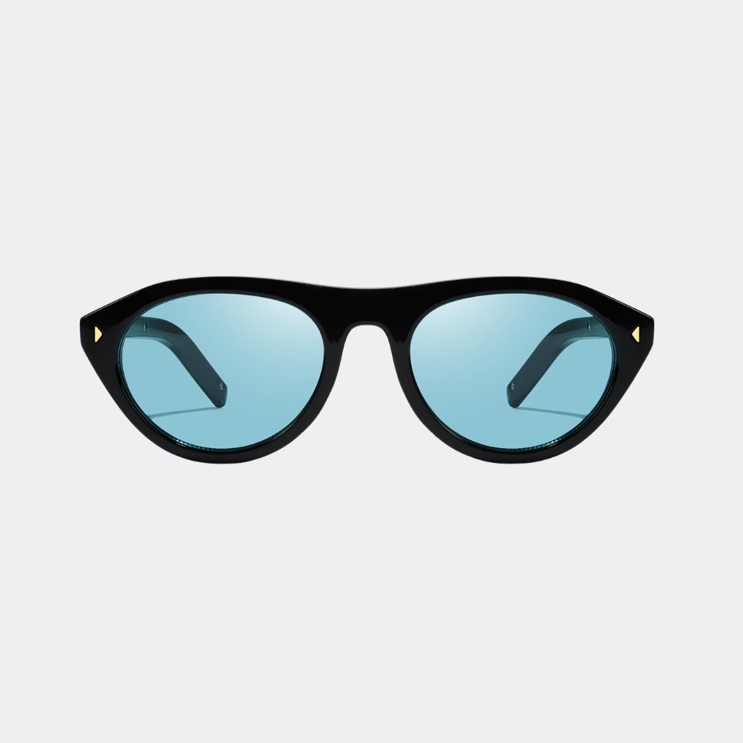 Square sunglasses top-down view — Obsidian — Velezeco