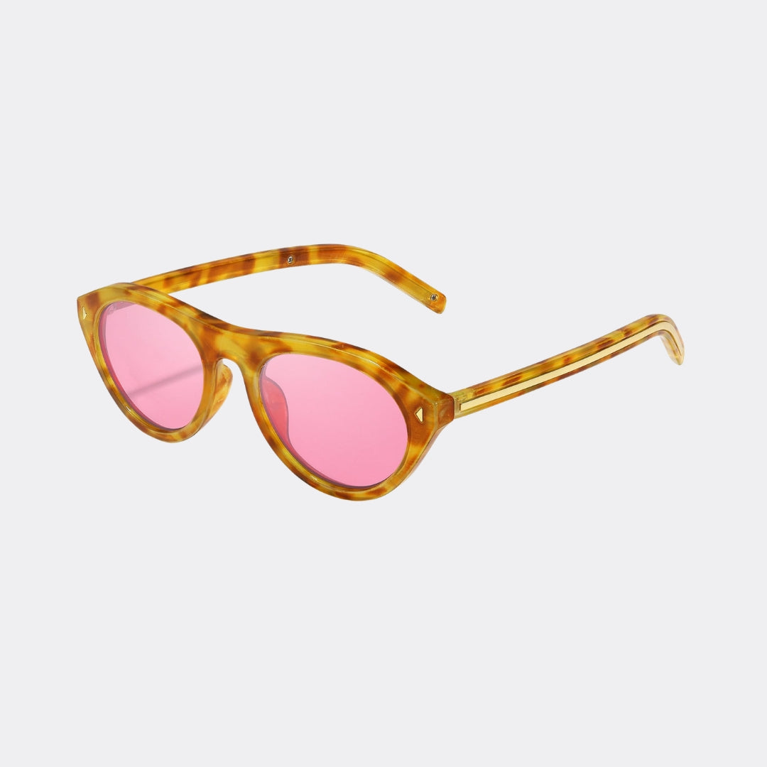 Square sunglasses worn by model outdoors — Obsidian — Velezeco
