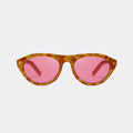 Square sunglasses folded flat view — Obsidian — Velezeco