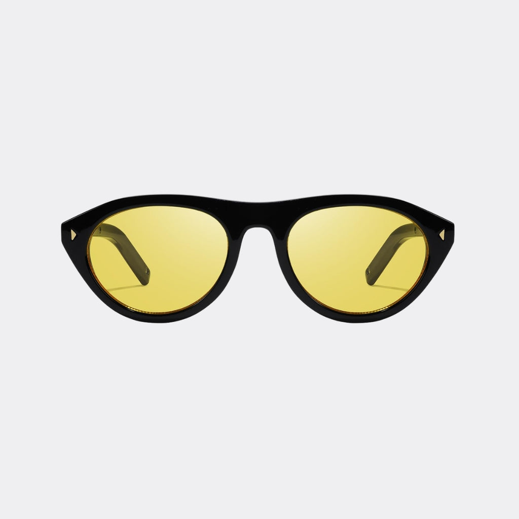 Square sunglasses front view — Obsidian — Velezeco