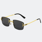 Men's sunglasses lens close-up detail — Cannes — Velezeco