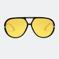 Aviator sunglasses front view — The Aether — Velezeco