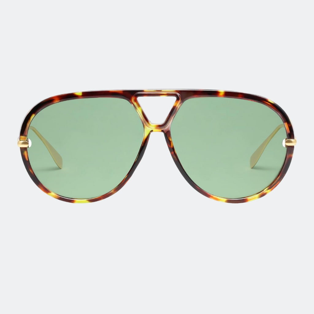 Aviator sunglasses full-frame studio view — The Aether — Velezeco