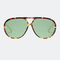 Aviator sunglasses full-frame studio view — The Aether — Velezeco