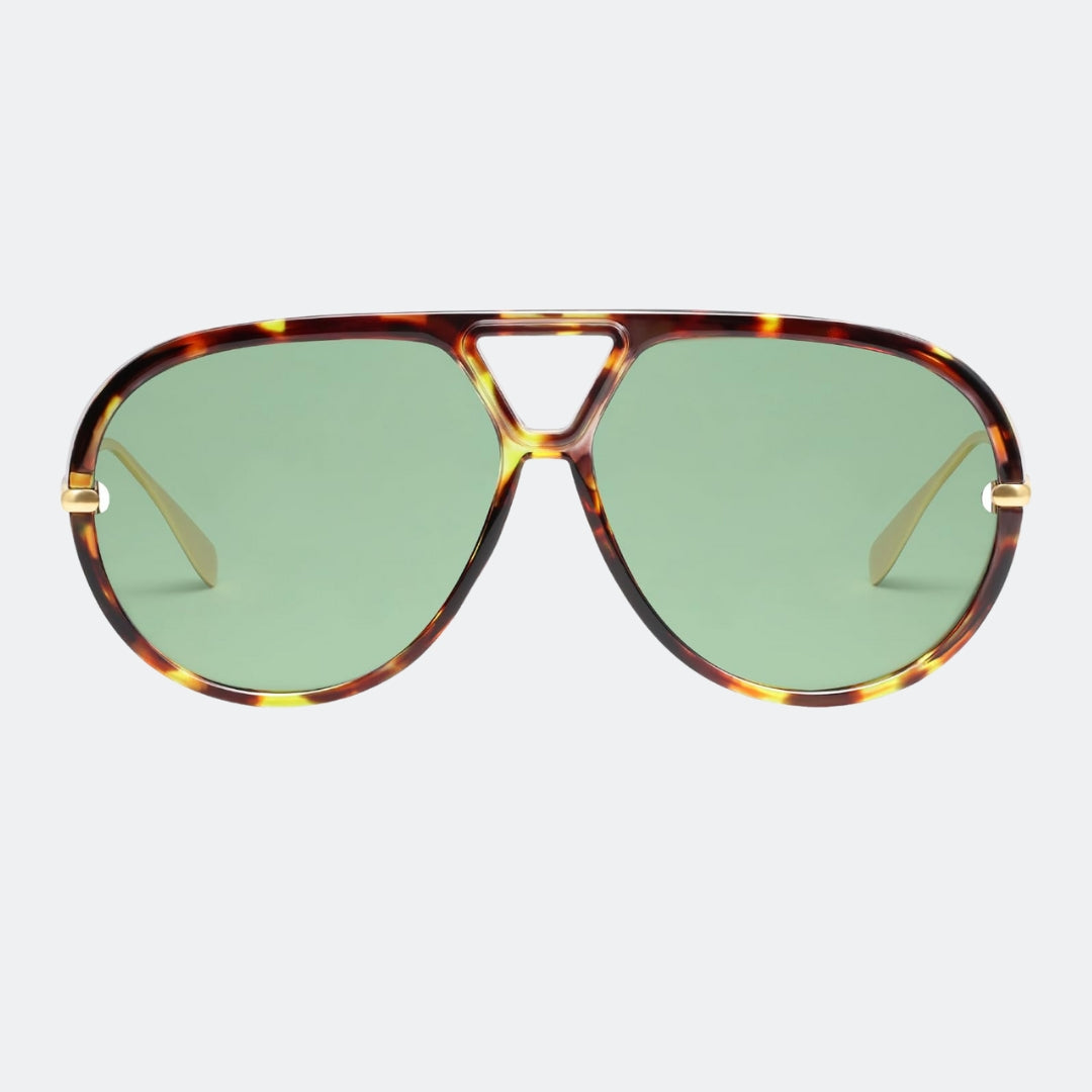 Aviator sunglasses full-frame studio view — The Aether — Velezeco