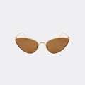 Cat eye sunglasses front view — The Viper — Velezeco
