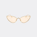Cat eye sunglasses worn by model outdoors — The Viper — Velezeco