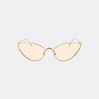 Cat eye sunglasses worn by model outdoors — The Viper — Velezeco
