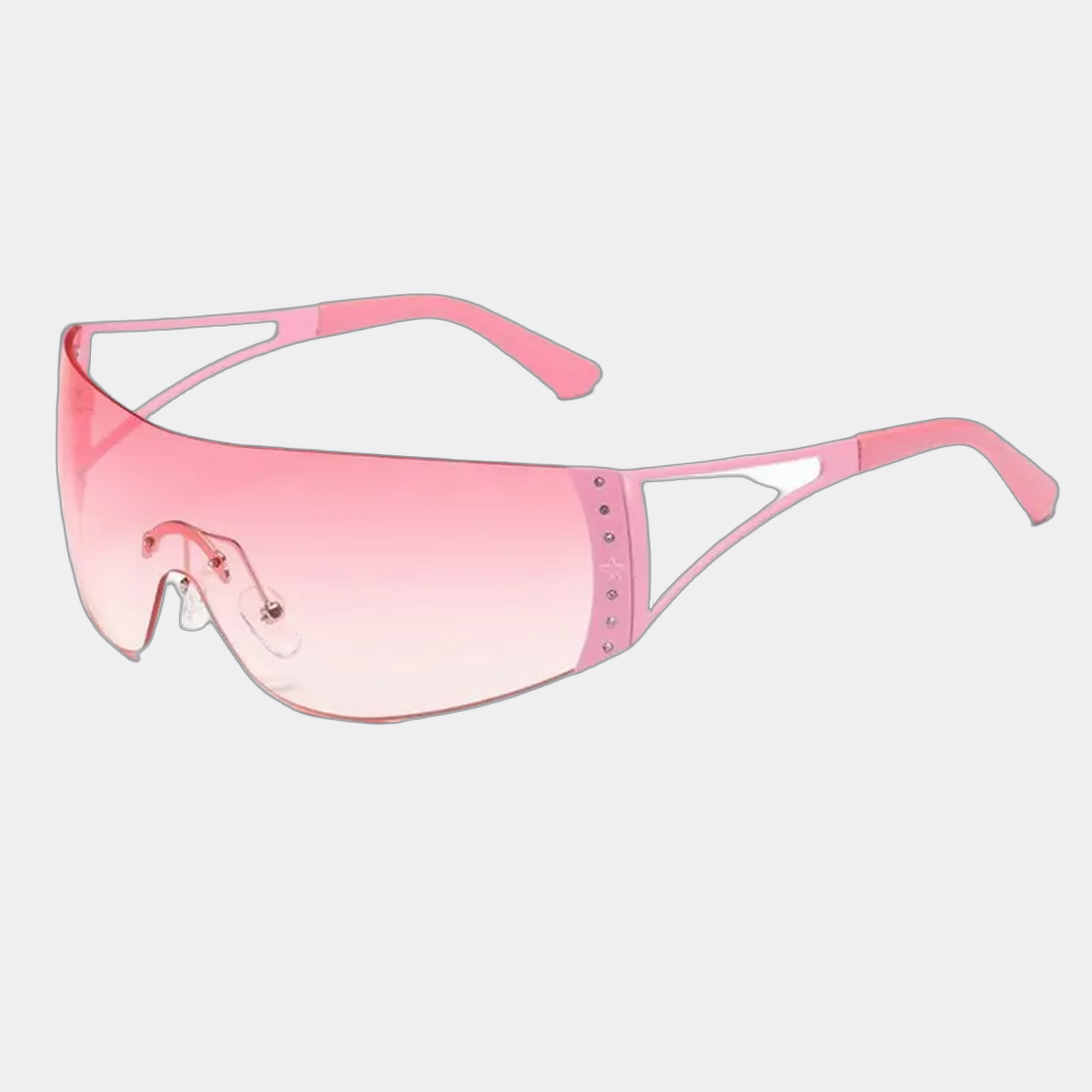 Amalfi Polarized Sunglasses in Pink — side view