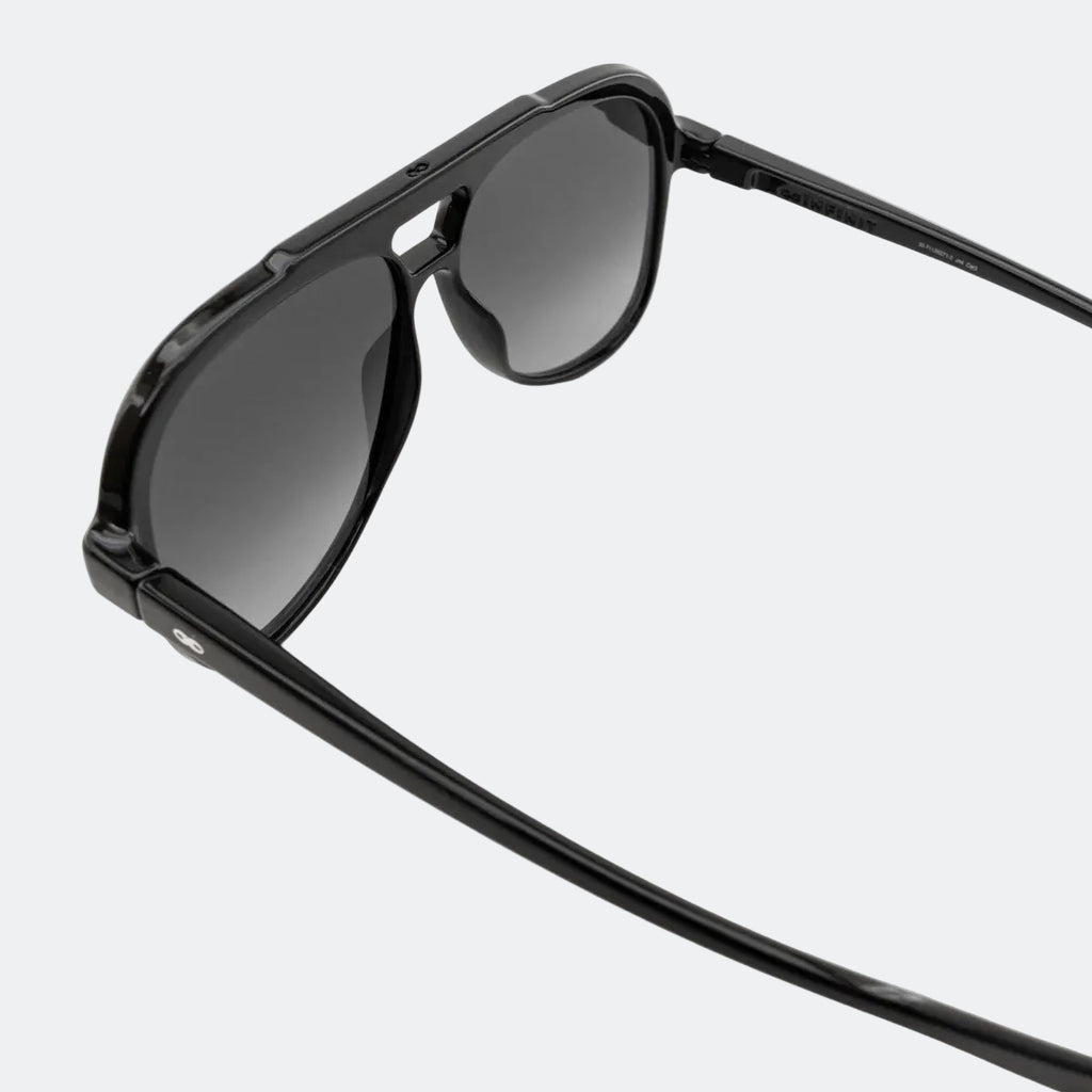 Aviator sunglasses temple and hinge detail — Bali — Velezeco