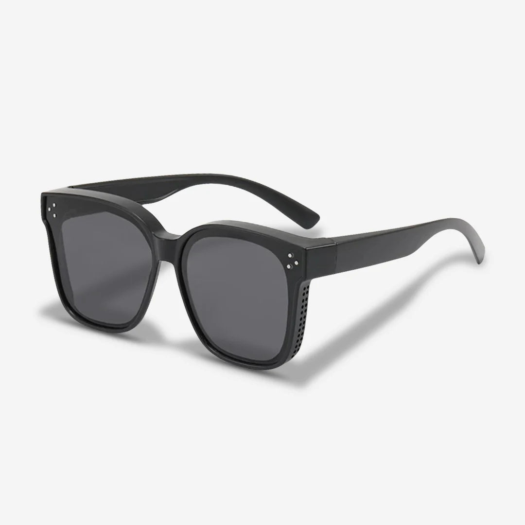 Fit over sunglasses with case and packaging — Velezeco Fit Overs Sunglasses — Velezeco