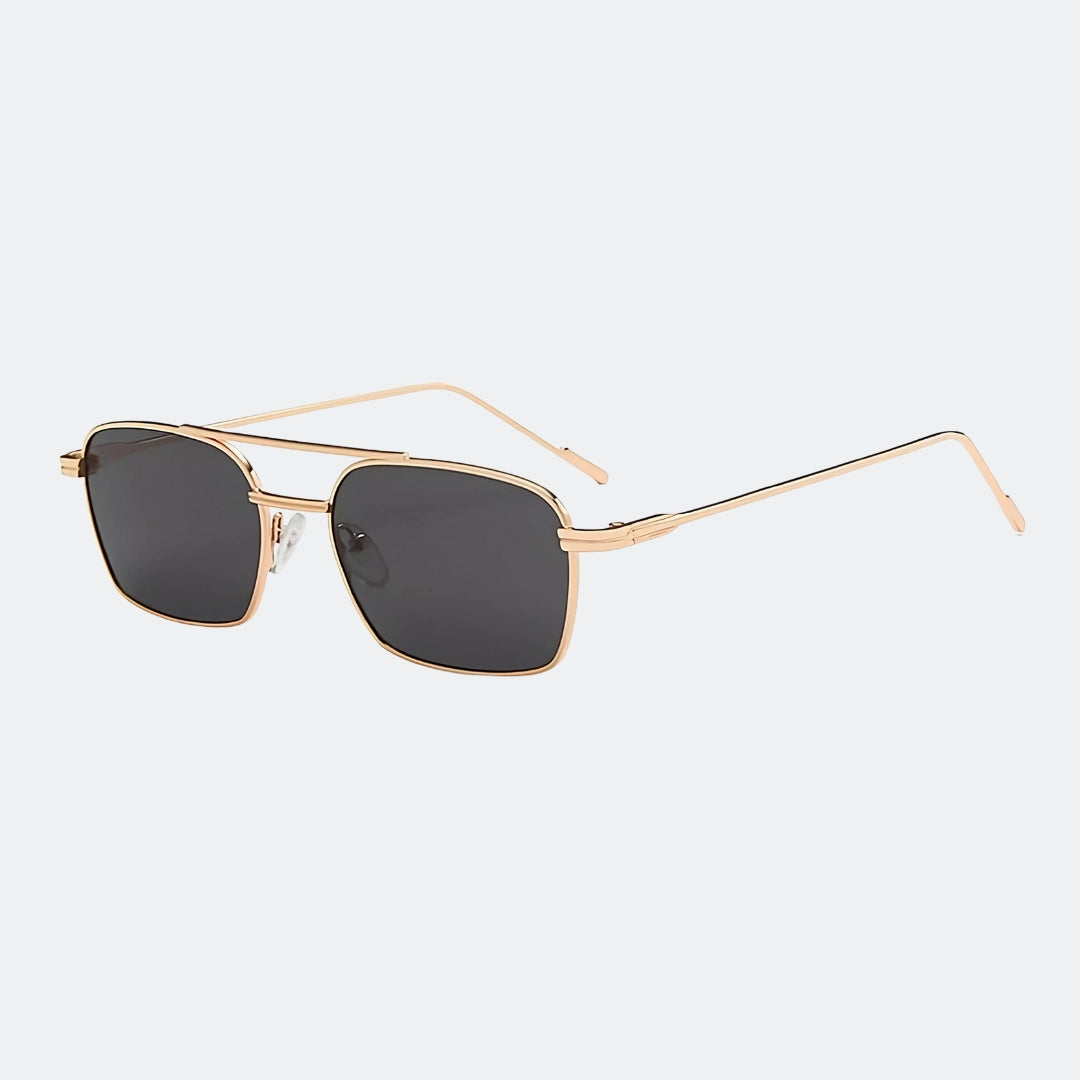 Square sunglasses angled three-quarter view — Capri — Velezeco