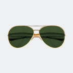 Aviator sunglasses worn by model outdoors — Duna — Velezeco