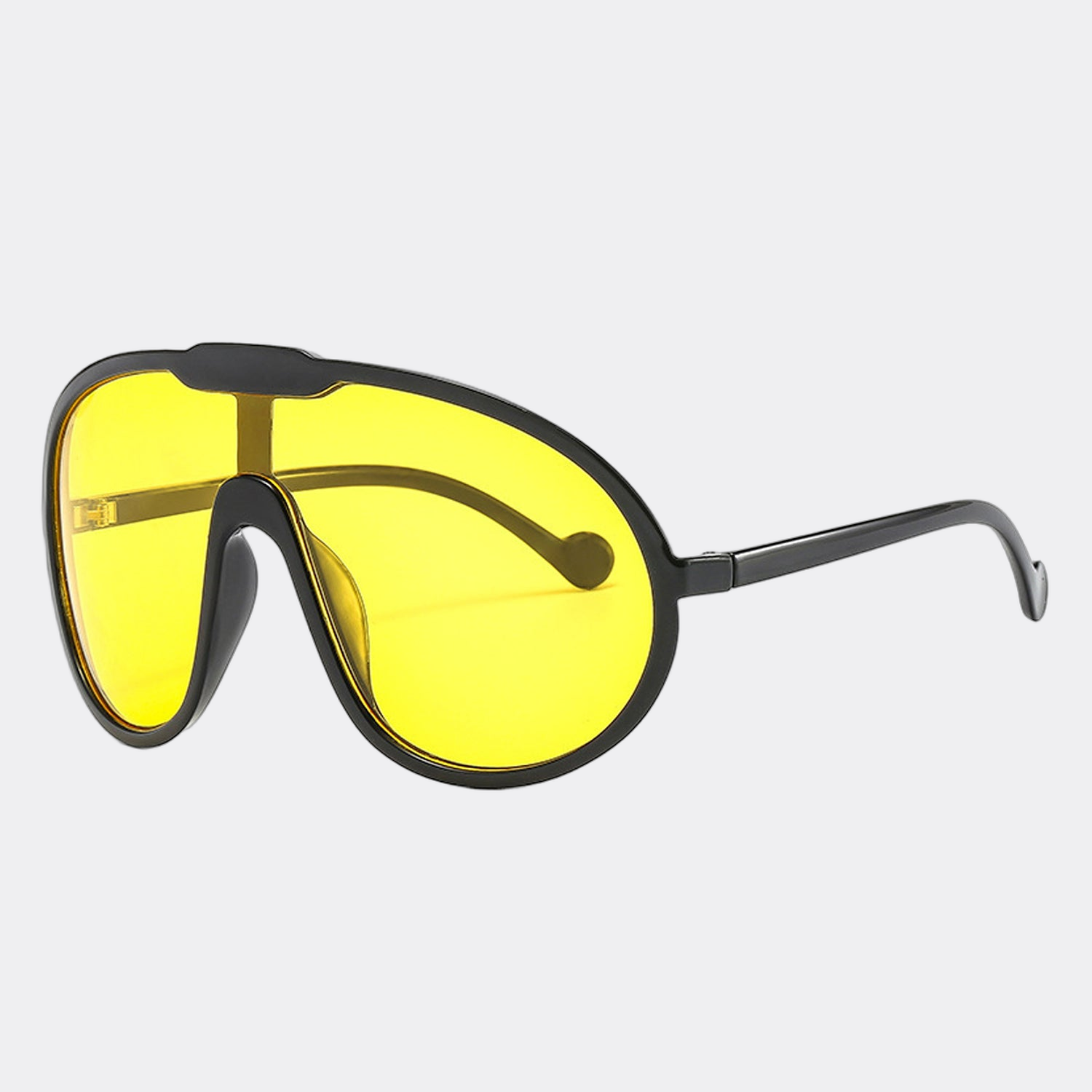 Havana Polarized Sunglasses in Yellow — side view
