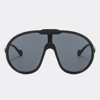Oversized sunglasses front view — Havana — Velezeco