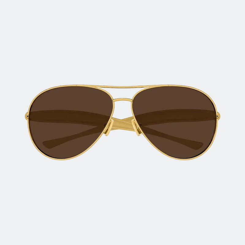 Duna - Montura dorada - Lentes marrones degradadas