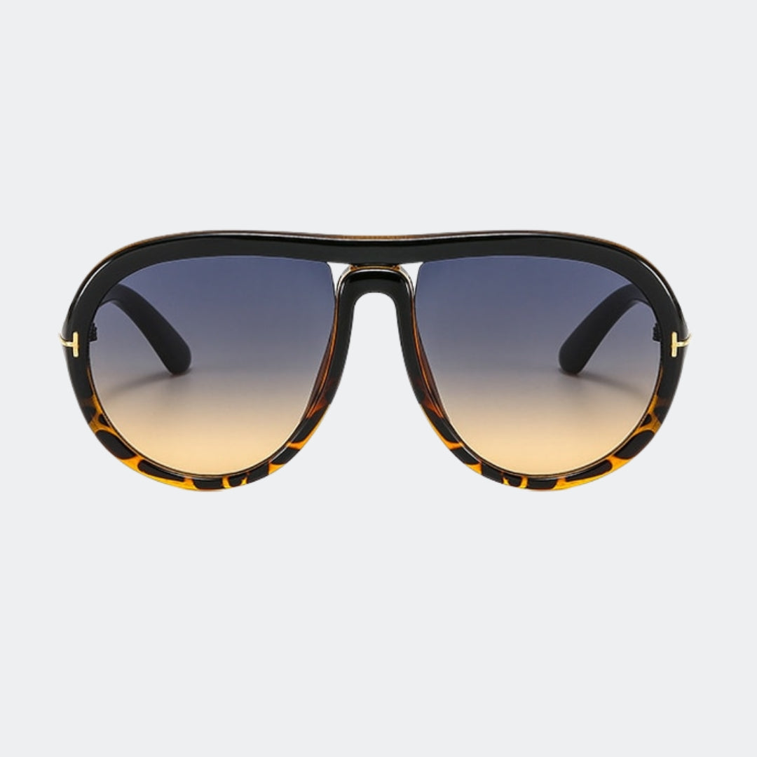Aviator sunglasses full-frame studio view — Marbella — Velezeco