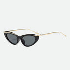 Cat eye sunglasses lens close-up detail — Milos — Velezeco
