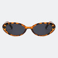 Round sunglasses temple and hinge detail — Nala — Velezeco
